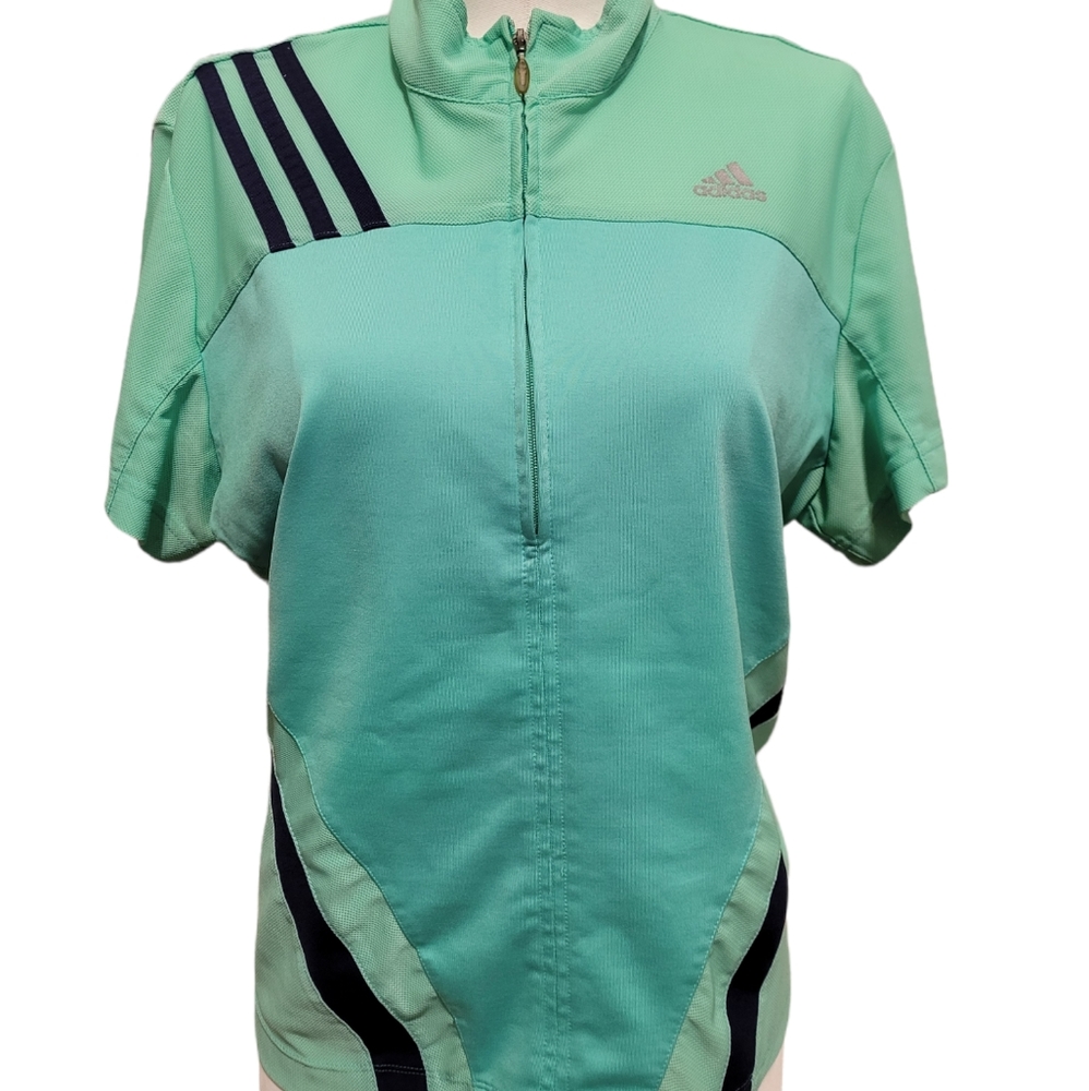 Vintage Adidas quarter zip medium teal top